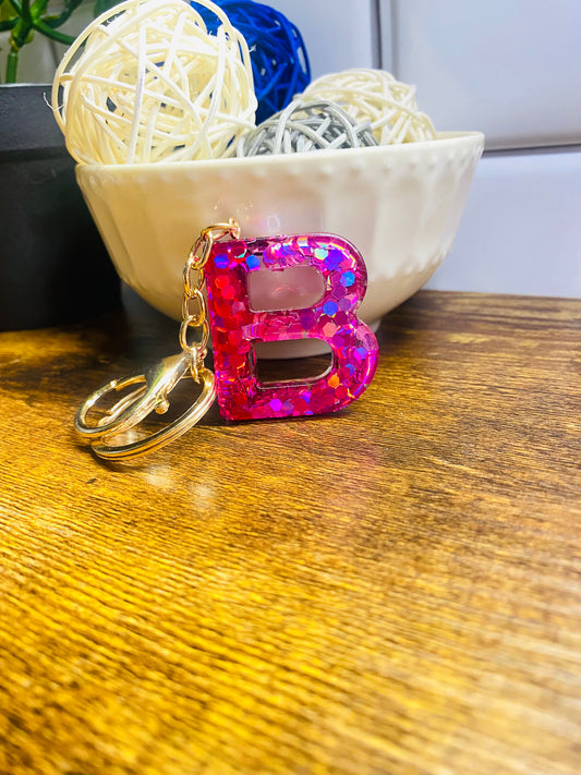 Pink Sparkle Keychain